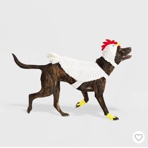 Boots & Barkley Chicken Costume for Dogs - White and Yellow, sz S, 2 available!